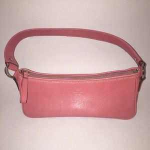 Kate Spade Vintage Pink Pebble Leather Baguette